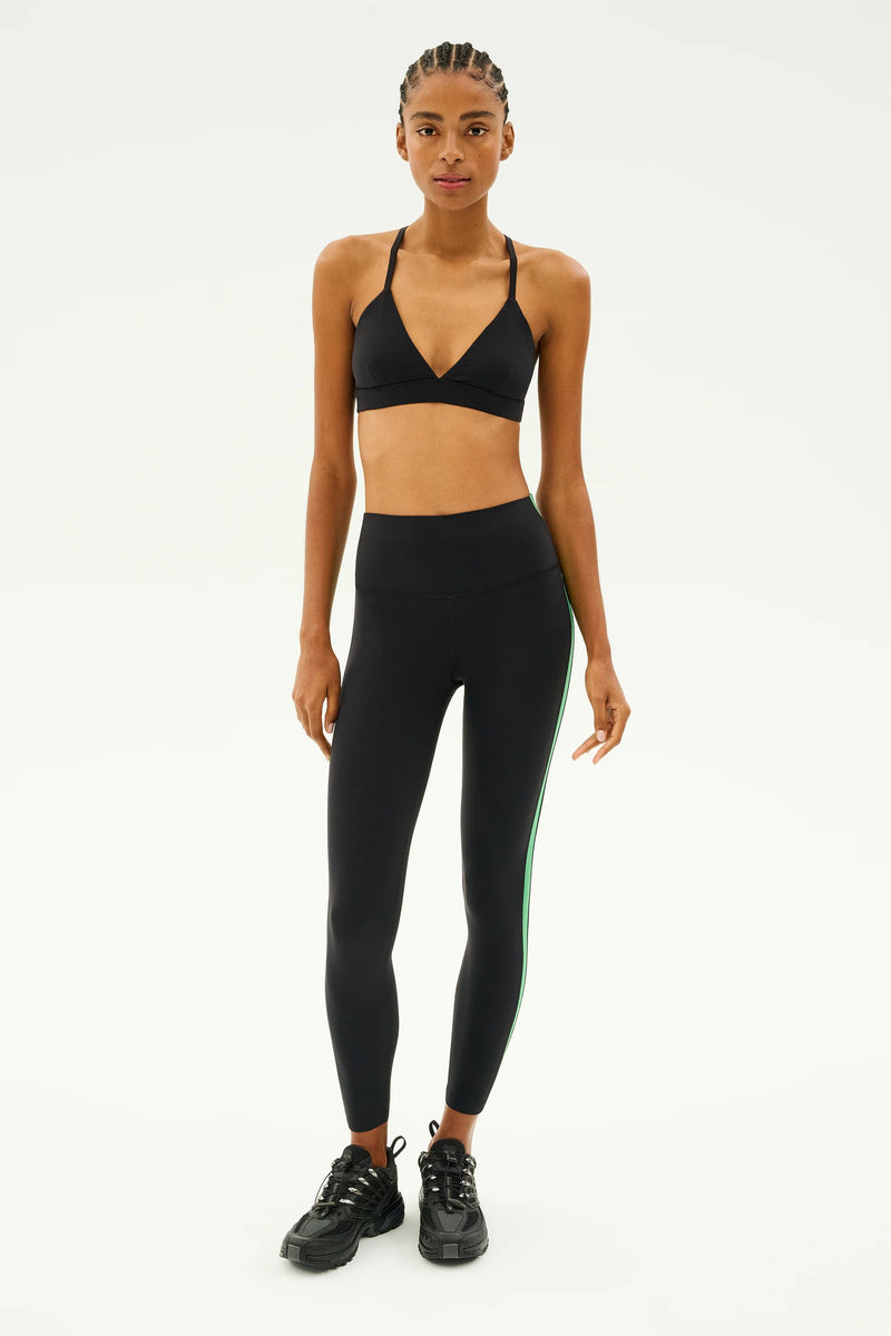 SPLITS59 | Clare High Waist Rigor 7/8 - Black/Grass