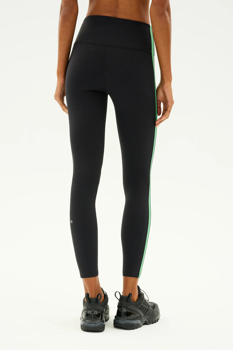 SPLITS59 | Clare High Waist Rigor 7/8 - Black/Grass