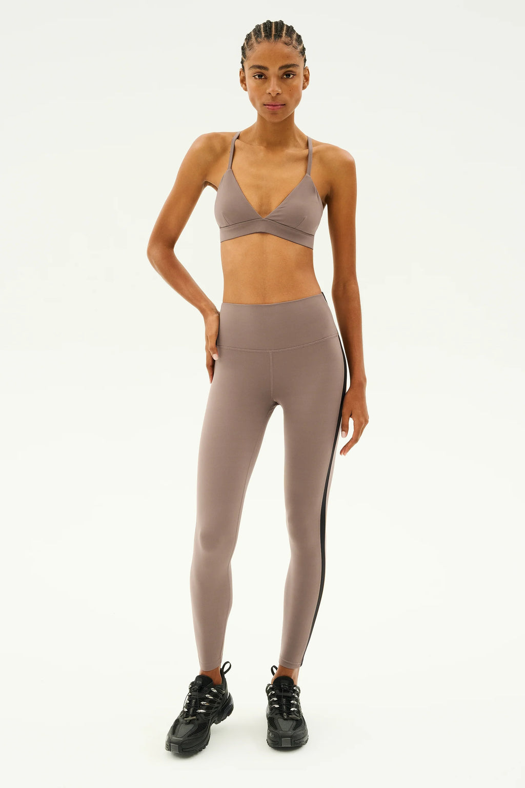 SPLITS59 | Clare High Waist Rigor 7/8 - Lentil/Black