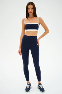 SPLITS59 | Clare High Waist Rigor 7/8 - Indigo/White