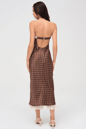 FOR LOVE & LEMONS | Daisy Mae Midi Dress - Chocolate