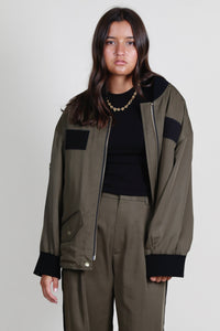 SMYTHE | Oversized Bomber - Canteen