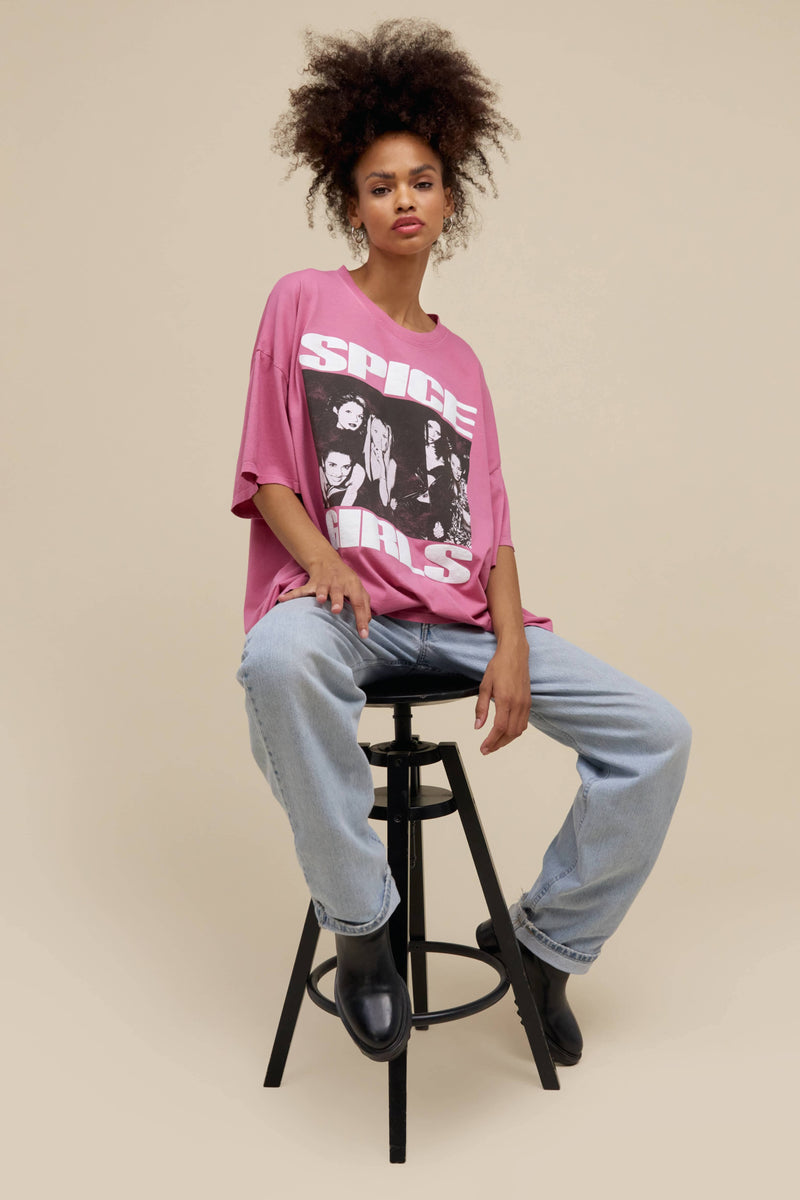 DAYDREAMER | Spice Girls Photo Tee- Pink Taffy