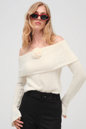 FOR LOVE & LEMONS | Aspen Knit Top - Cream