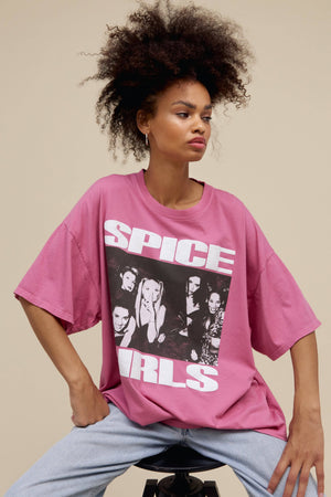 DAYDREAMER | Spice Girls Photo Tee- Pink Taffy