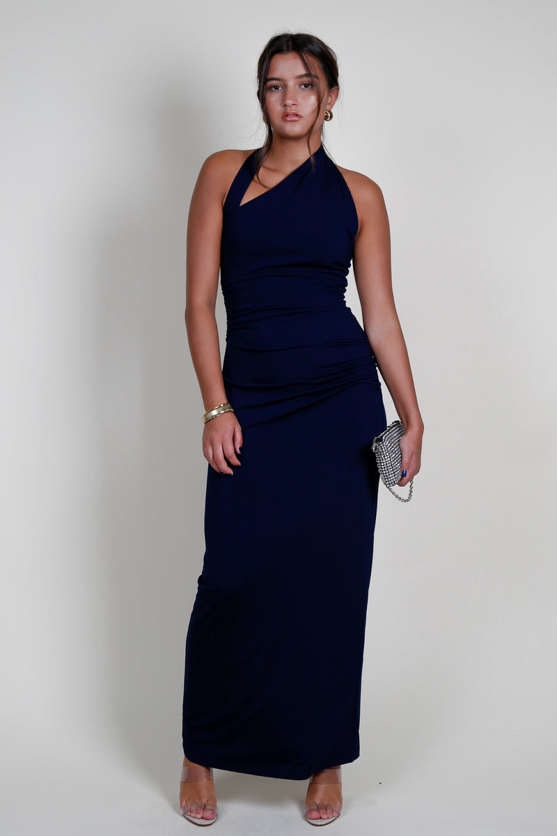 MISHA | Krystal Gown - Midnight Navy