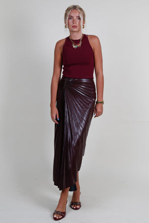 A.L.C. | Tracy Skirt - Cordovan