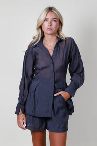 SOVERE | Enigma Semi Sheer Shirt - Black