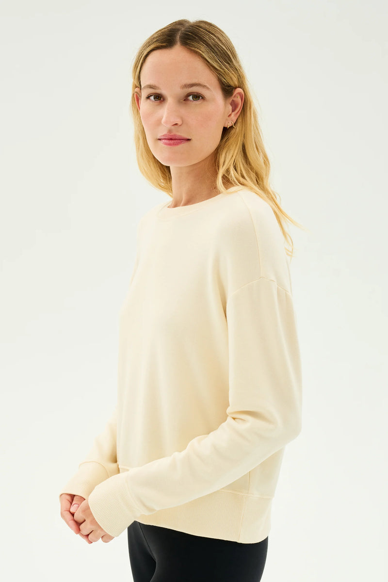 SPLITS59 | Sonja Fleece Sweatshirt - Creme