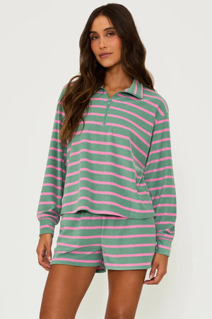 BEACHRIOT | Sonia Top - Sage Bloom Stripe