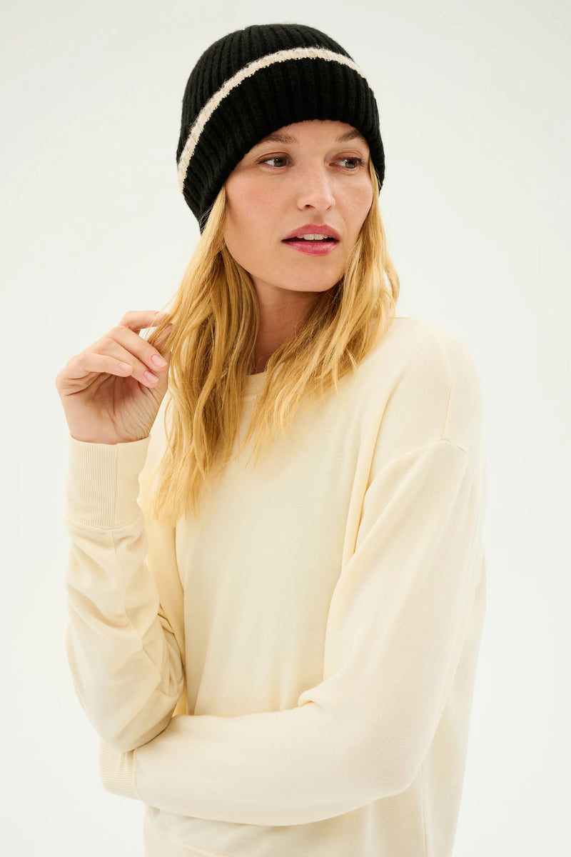 SPLITS59 | Rib Beanie - Black/Creme