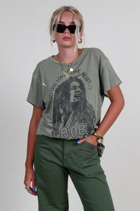 MADEWORN | Bob Marley Crew Tee - Fatigue