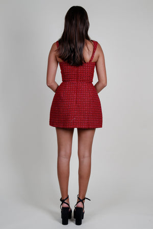 AMANDA UPRICHARD | Bethany Skort Romper - Durham Tweed