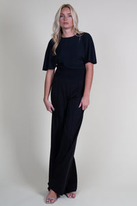 DEREK LAM | Tempest Wide Leg Knit Trouser - Black