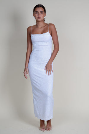 BEC + BRIDGE | Aaliyag Sequin Maxi Dress - White