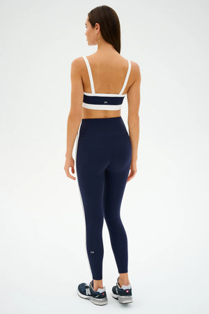 SPLITS59 | Clare High Waist Rigor 7/8 - Indigo/White