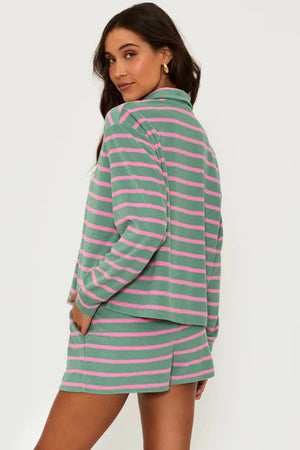 BEACHRIOT | Sonia Top - Sage Bloom Stripe