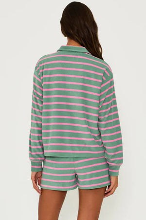 BEACHRIOT | Sonia Top - Sage Bloom Stripe