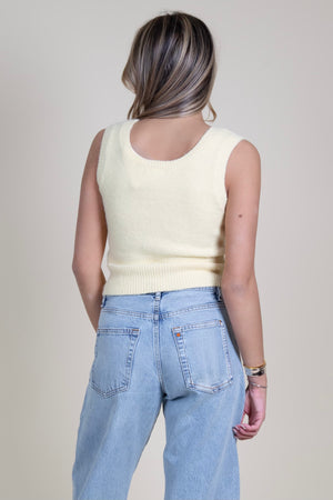 LINE + DOT | Leonis Sweater Vest - Light Yellow