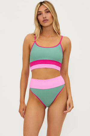 BEACHRIOT | Eva Top - Sage Bloom Colorblock