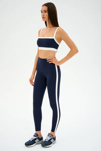 SPLITS59 | Clare High Waist Rigor 7/8 - Indigo/White