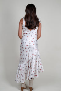 JACQUIE THE LABEL | Maeve Asymetric Dress- Ivory Ribbon