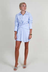 A.L.C. | Lydia Dress - Ice Blue/White