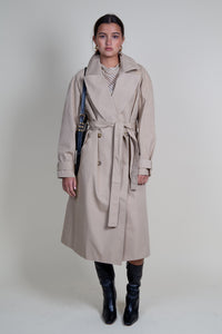 ASTR | Meryll Belted Trench Coat - Khaki