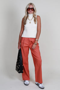 LUCY PARIS | Joey Pant - Burnt Orange