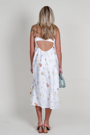 FOR LOVE & LEMONS | Chania Midi Dress - White