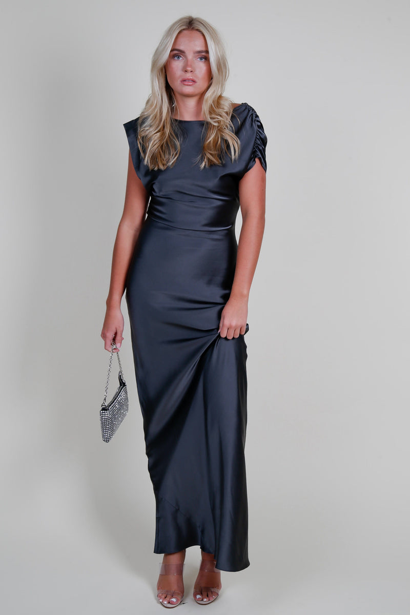 AMANDA UPRICHARD | Elroy Silk Maxi - Zinc