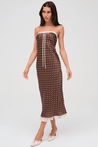 FOR LOVE & LEMONS | Daisy Mae Midi Dress - Chocolate