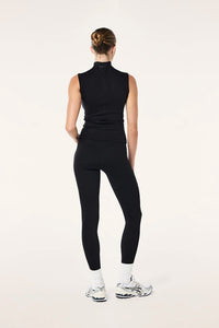 P.E NATION | Routine Quarter Zip Tank - Black