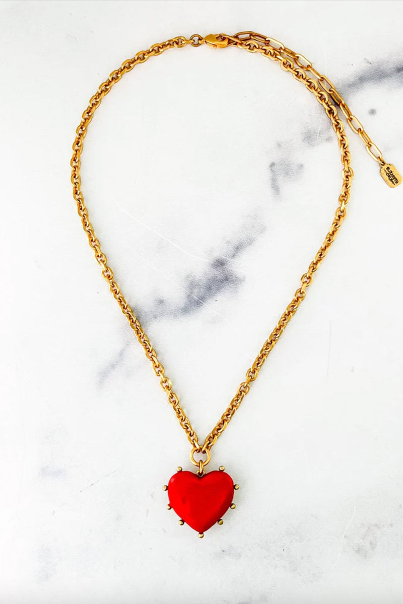 ELIZABETH COLE | Ruby Necklace