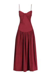 S/W/F | Fitted Midi Dress - Plum