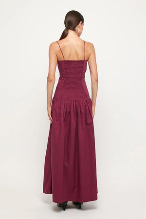 S/W/F | Fitted Midi Dress - Plum