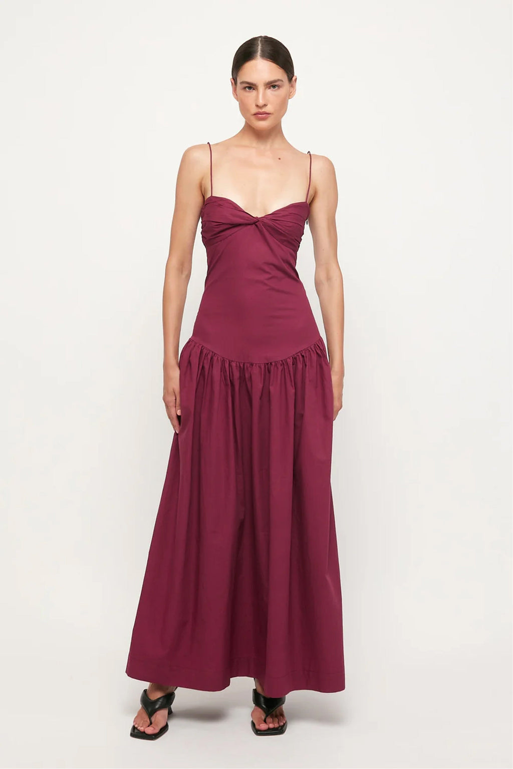 S/W/F | Fitted Midi Dress - Plum