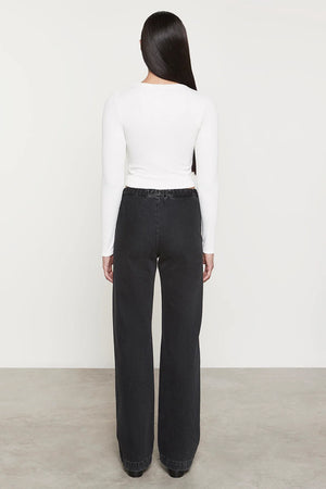 ENZA COSTA | Cotton Denim Everywhere Pant - Washed Black