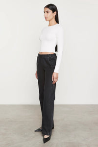 ENZA COSTA | Cotton Denim Everywhere Pant - Washed Black