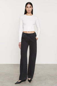 ENZA COSTA | Cotton Denim Everywhere Pant - Washed Black