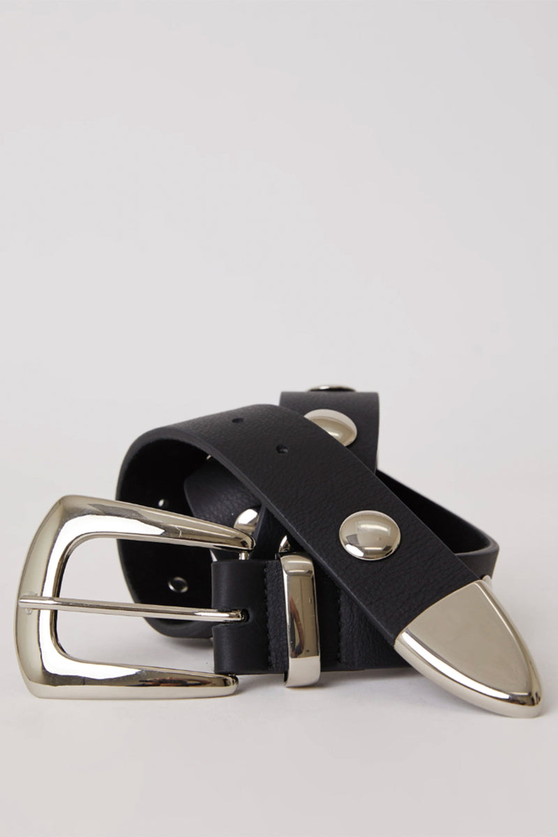 B-LOW THE BELT | Jordana Mini Moto - Black/Silver