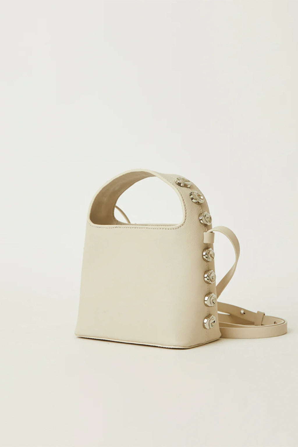 B-LOW THE BELT | Veda Moto Crossbody - Bone/Silver