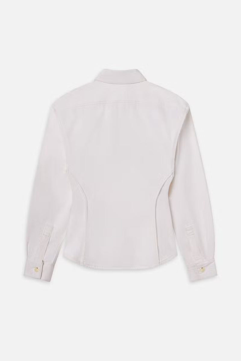 FRAME | The Sculpted Shirt - Au Natural Clean