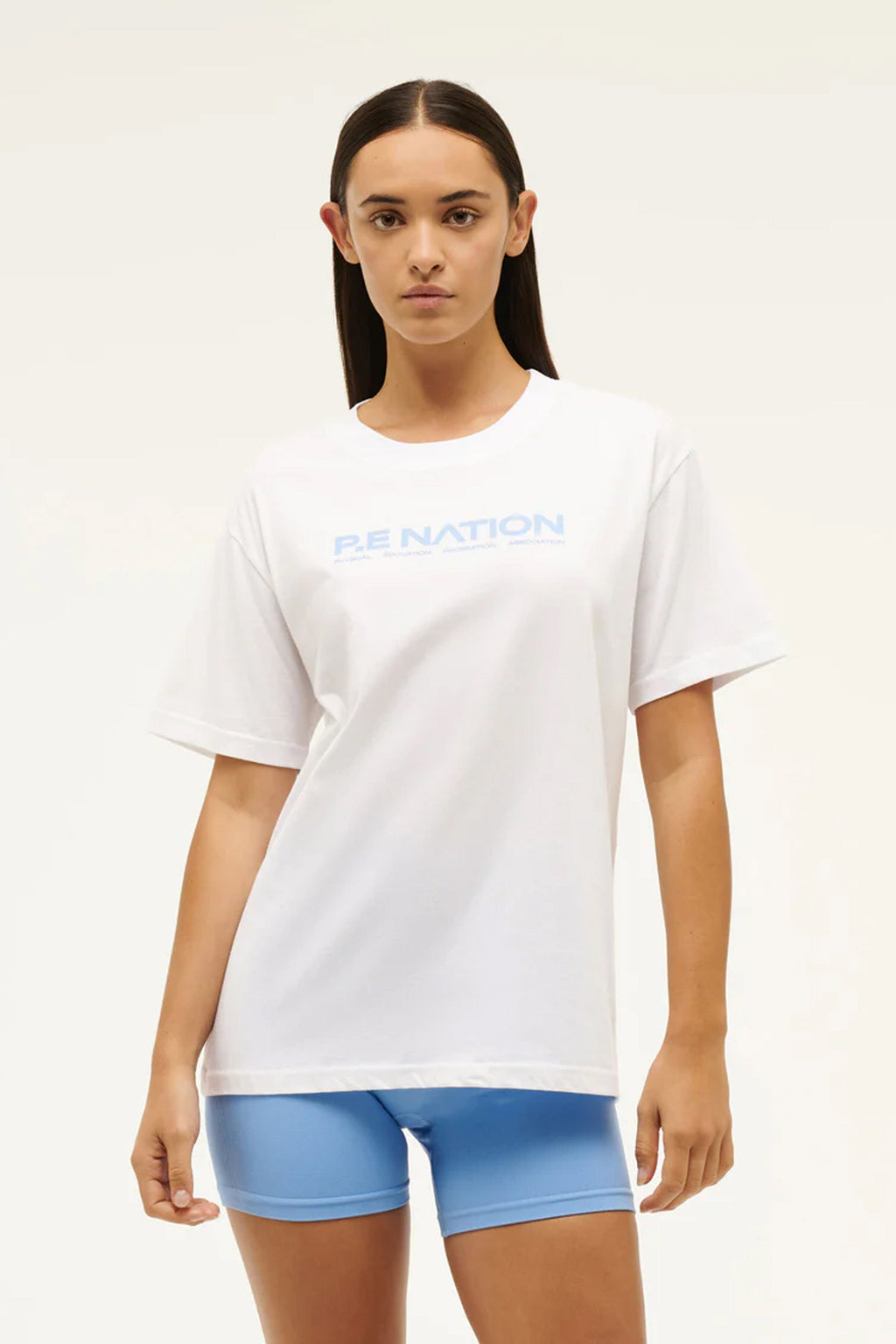 P.E. NATION | Aero SS Tee - White/Blue