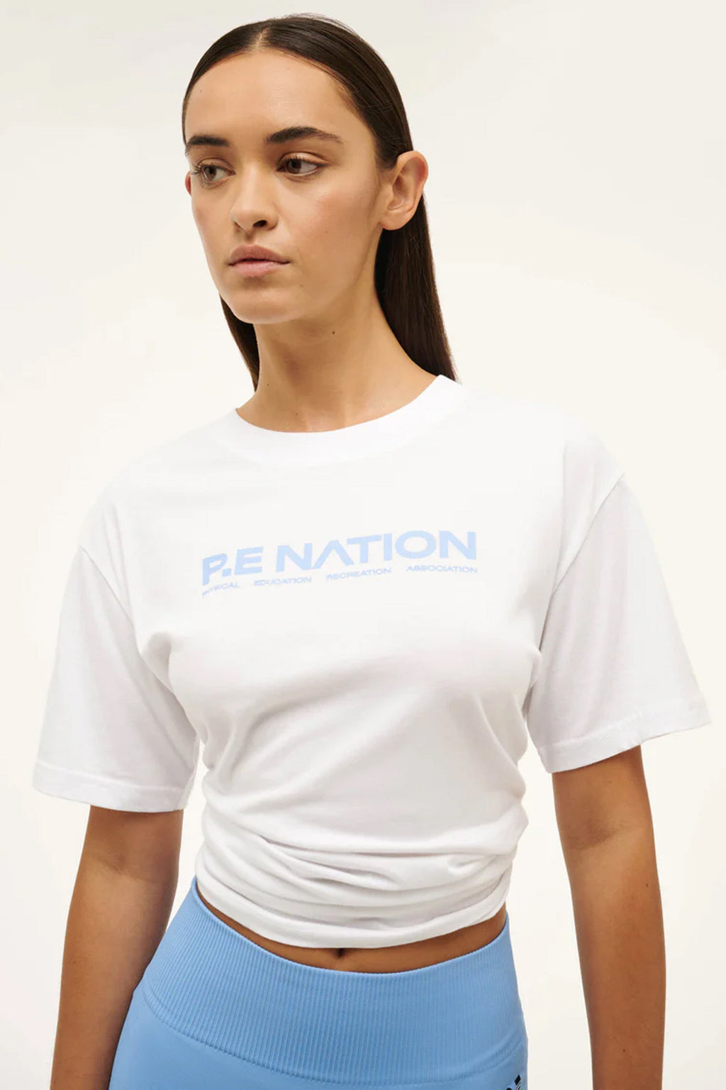 P.E. NATION | Aero SS Tee - White/Blue