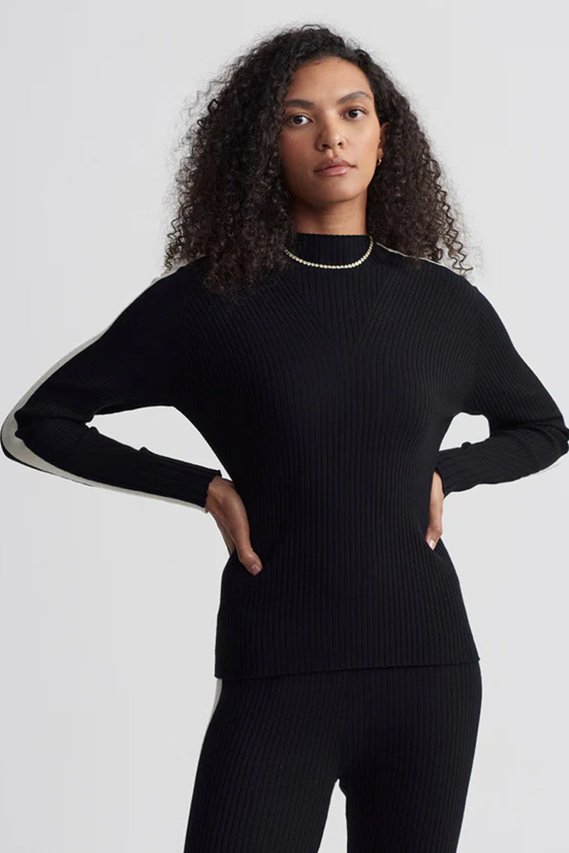 VARLEY | Wilshire Mockneck Knit - Black