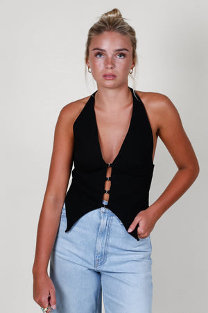 BEC + BRIDGE | Wilder Halter Top - Black