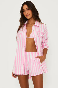 BEACH RIOT | Cassidy Top - Prism Pink Stripe