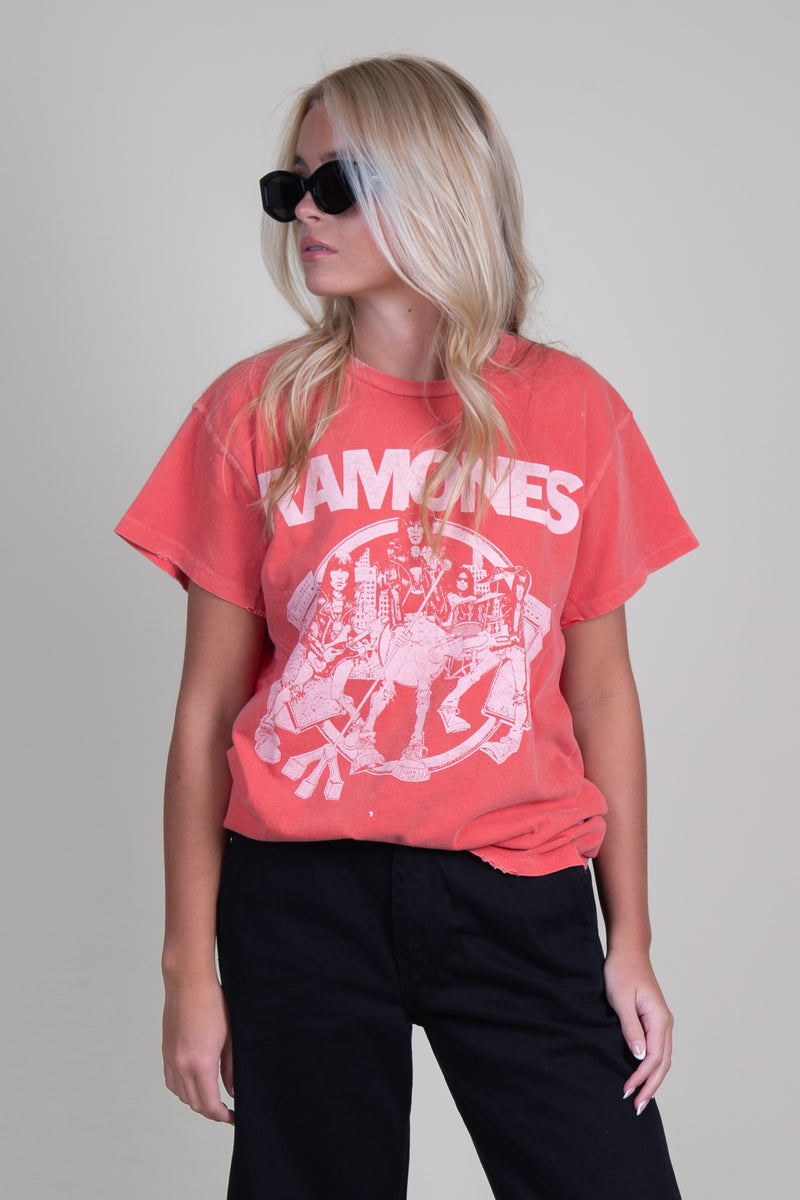 MADE WORN | Ramones Crew Tee - Cherry