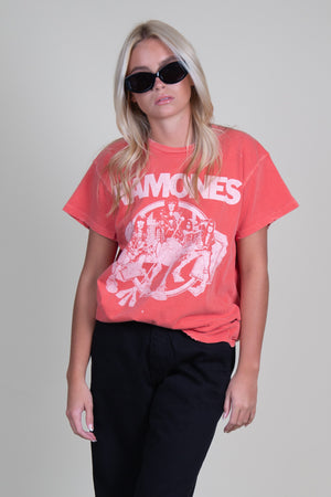 MADE WORN | Ramones Crew Tee - Cherry